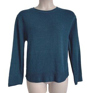 Ella Moss Size XXL Soft Cozy Teal Sweater Stretchy Mid Weight NWT